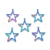 Ion Plating(IP) 201 Stainless Steel Pendants STAS-N098-096M-2