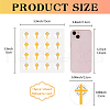 8 Sheets Plastic Waterproof Self-Adhesive Picture Stickers DIY-WH0428-021-2