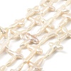 Natural Baroque Keshi Pearl Beads Strands PEAR-B004-06B-01A-2