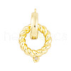 Rack Plating Brass Fold Over Clasps KK-P269-17G-1