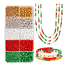   3500Pcs 10 Style Glass Round Seed Beads SEED-PH0002-15-7
