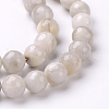 Faceted Natural Agate Round Bead Strands G-L383-11-10mm-3