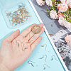 Unicraftale 80Pcs 4 Style 304 Stainless Steel French Hooks with Coil and Ball STAS-UN0055-63-4