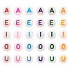  500Pcs 5 Styles Acrylic Beads MACR-TA0001-34-12
