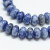 Natural Blue Spot Jasper Bead Strands G-R408-5x8-01-1