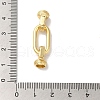 Rectangle Rack Plating Brass Fold Over Clasps KK-A225-01A-G-3