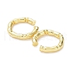 Rack Plating Brass Bamboo Joint Cuff Earrings for Women EJEW-G352-05G-2