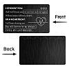 Rectangle 201 Stainless Steel Custom Blank Thermal Transfer Wallet Card DIY-WH0252-015-4