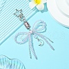 Alloy Glass Chip Pendant Decoration HJEW-FZ00039-4