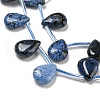 Natural Dumortierite Beads Strands G-Q183-B02-01B-4