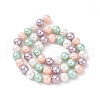 Electroplate Shell Pearl Beads Strands BSHE-E018-8mm-04-2
