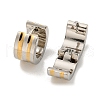 202 Stainless Steel Wide Band Hoop Earring EJEW-H003-05GP-01-2