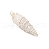 Copper Wire Wrapped Natural Spiral Shell Big Pendants PALLOY-JF03397-01-4