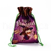 Halloween Cotton Cloth Storage Pouches ABAG-A005-01D-3