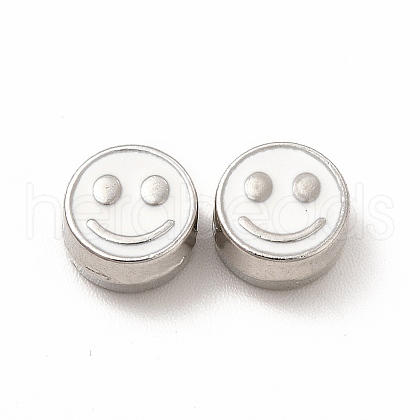 Rack Plating Alloy Enamel Beads FIND-G051-01P-01-1