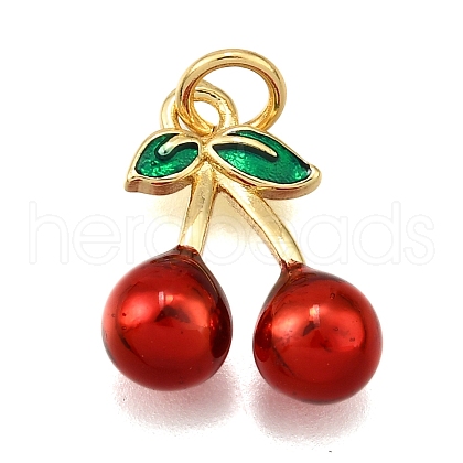 Brass Enamel Pendants KK-K401-47A-G-1