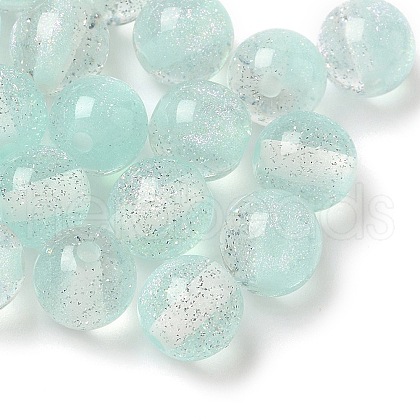 Two Tone Resin Beads RESI-Q025-02A-F-1