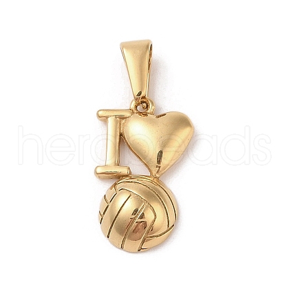 PVD Vacuum Plating 304 Stainless Steel Pendants STAS-R232-04G-1