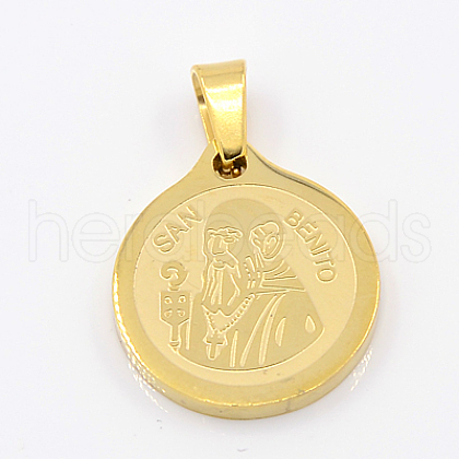 Fashionable 304 Stainless Steel Pendants STAS-J003A-02-1