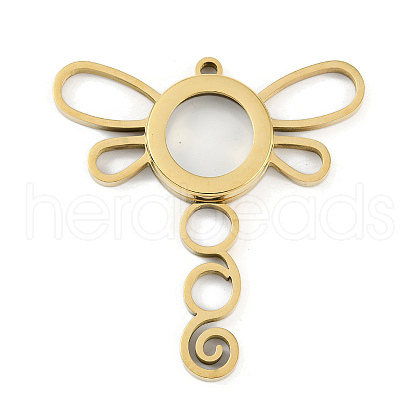 Ion Plating(IP) 304 Stainless Stee Locket Big Pendants STAS-S132-13G-02-1
