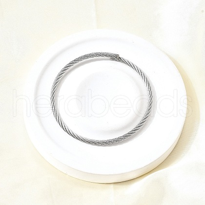 304 Stainless Steel Bangles for Women Men BJEW-Z131-01P-1