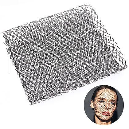Polyester Mesh Tulle Fabric FIND-WH0126-389A-1