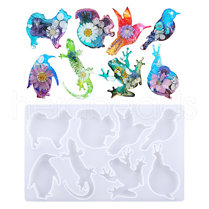 DIY Animal Ornament Silhouette Silicone Molds ZODI-PW0001-021-1