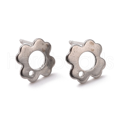 201 Stainless Steel Stud Earring Findings STAS-K241-07P-1