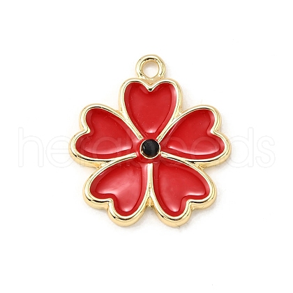 Alloy Enamel Pendants FIND-U030-19G-1