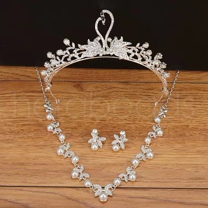 Alloy Rhinestone Jewelry Sets FS-WG653B5-02-1