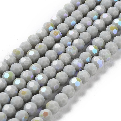 Opaque Glass Beads Strands EGLA-A035-P6mm-L22-1