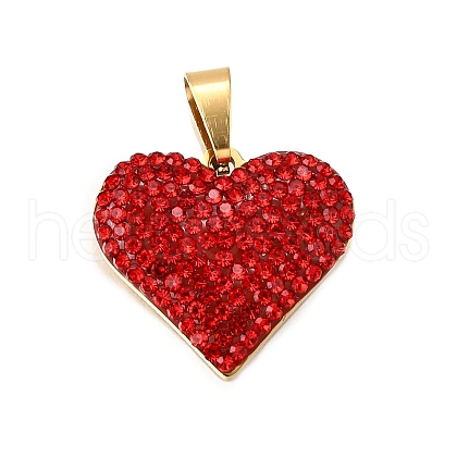 201 Stainless Steel Clay Pendants STAS-R166-02D-G-1