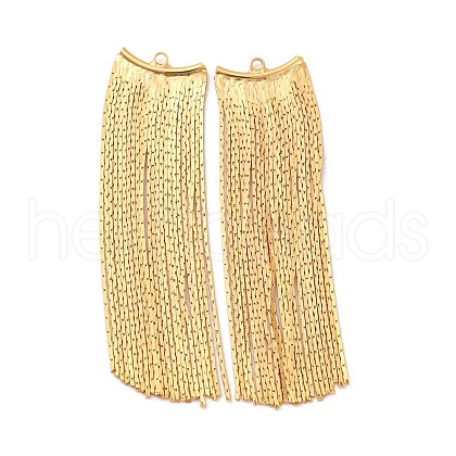 Brass Tassel Big Pendants KK-F898-22A-G-1