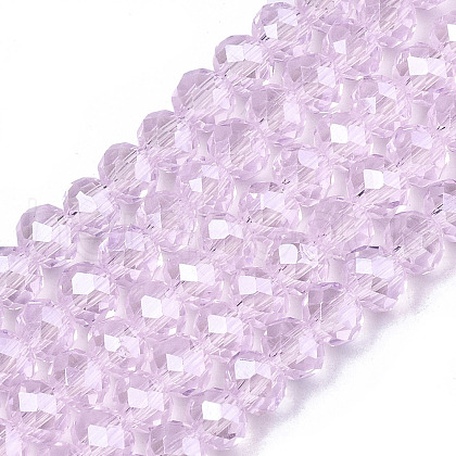 Electroplate Glass Beads Strands EGLA-A034-T3mm-A22-1