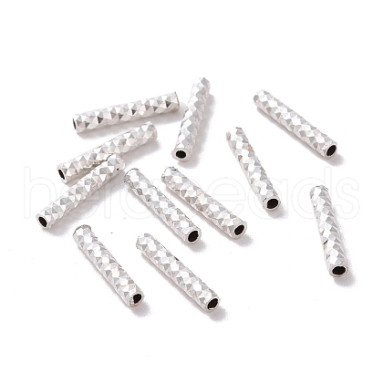 925 Sterling Silver Tube Beads STER-D035-11S-1