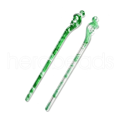 Opaque Acrylic Hair Sticks OHAR-C011-01A-01-1