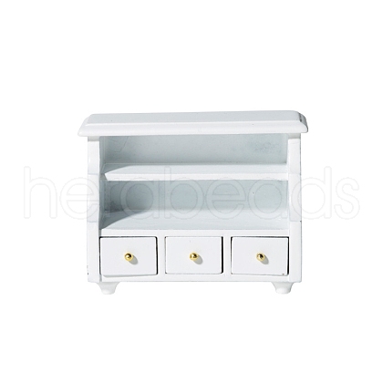 MDF Board Low Cabinet Miniature Ornaments PW-WG12131-01-1