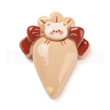 Bear Cream Bag Opaque Resin Decoden Cabochons CRES-Q220-05E-1