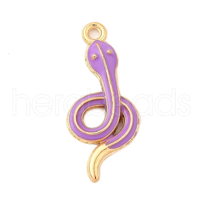 Alloy Enamel Pendants FIND-U031-14G-05-1