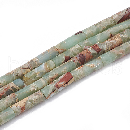 Chips Synthetic Aqua Terra Jasper Beads Strands G-S322-005B-1-1