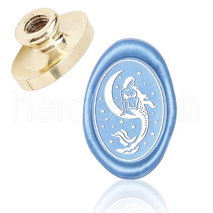 Wax Seal Brass Stamp Head AJEW-WH0213-006-1