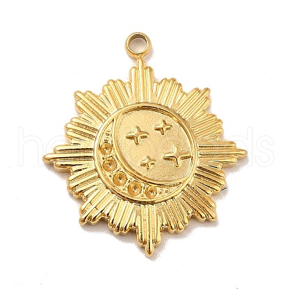 Ion Plating(IP) 304 Stainless Steel Pendants STAS-A066-21G-1