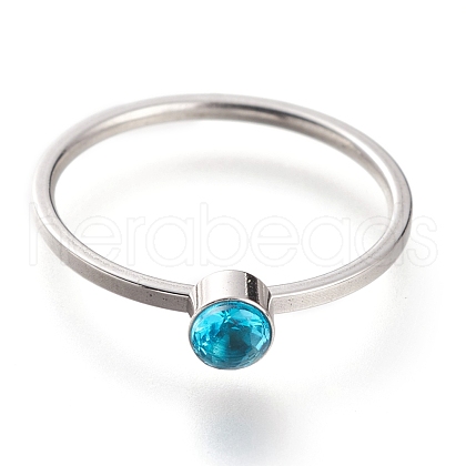 304 Stainless Steel Finger Rings RJEW-B0005-7-01P-1