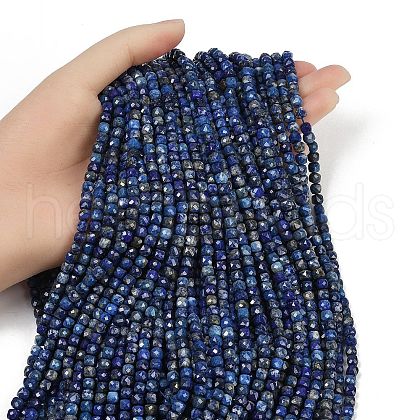 Natural Lapis Lazuli Beads Strands G-RM2025-D52-4x4mm-B-1