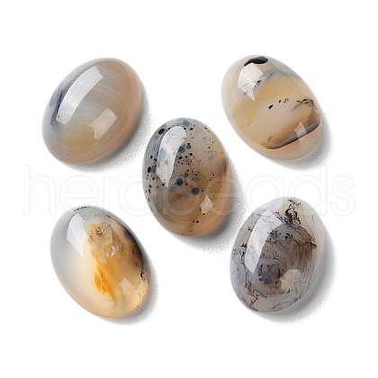 Natural Dendritic Agate Cabochons G-B138-02A-1