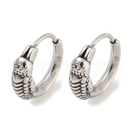 316 Surgical Stainless Steel Hoop Earrings EJEW-D096-13L-AS-1