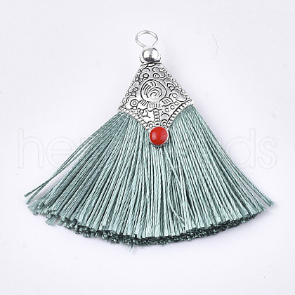 Polyester Tassel Pendant Decorations FIND-T036-01I-1