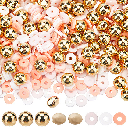 SUNNYCLUE Handmade Polymer Clay Beads with CCB Plastic Beads  Jewelry Making Findings Kit DIY-SC0025-50-1