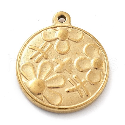 304 Stainless Steel Pendants STAS-I327-07G-1