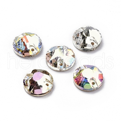 Flat Round Shape Sew on Rhinestone RGLA-C001-10B-1